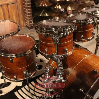 Tama Starclassic Bubinga Limited 6-piece Hawaiian Koa Drum Set image 8