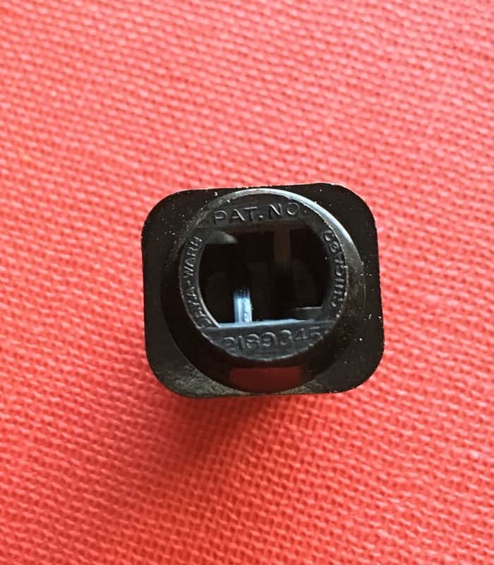 Vintage Daka-Ware Fender Telecaster Switch Tip 1950's Black Patent Number 2189845 Chicago image 1