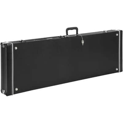 46" Electric Bass Guitar Hard Case, Wooden Hard-Shell Protective Guitar Carrying Case with Lock Latch image 1