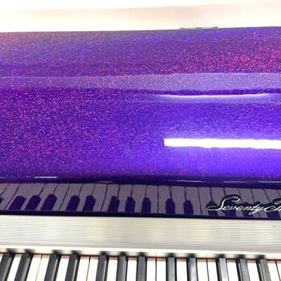 Rhodes Mark I Stage 73-Key Electric Piano, Refurbished in custom purple sparkle image 7