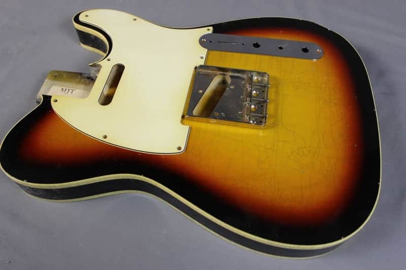 MJT Official Custom Order Vintage Aged Nitro Double Bound Guitar Body by Mark Jenny VTT Sunburst image 1