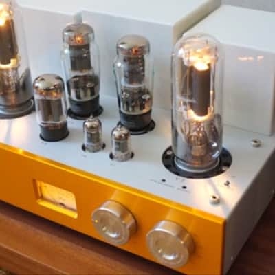 Line Magnetic 518IA Single Ended Triode Vacuum Tube 2018 Black or Gold Anodize, 845/300b/12AX7 Tubes image 1