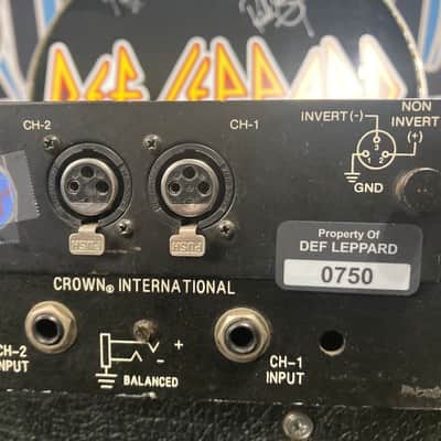 Def Leppard's Adrenalize Tour Crown MA1200 Audio Amplifier 2-Channel 320-Watt (DL #5029) image 9