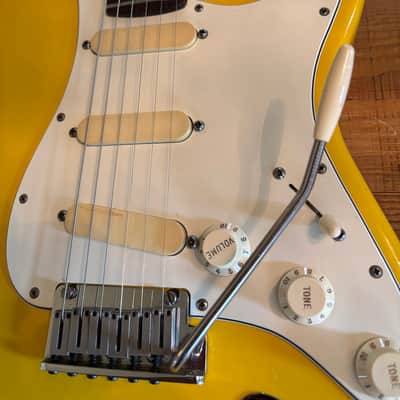 Fender Strat Plus Lace Sensors TBX Wilkinson Schallers 1989 - Graffiti Yellow image 2