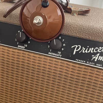 Original 1962 Fender Princeton Amp USA FULLERTON brownface image 17