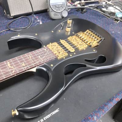 Ibanez PIA3761 Steve Vai Signature in Onyx Black Lightly Blemished Floor Model! image 1