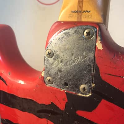 RARE 1984 Fender Japan “The Red Tiger” Medium Scale // Dimarzio Kramer ESP Charvel Satchel image 5