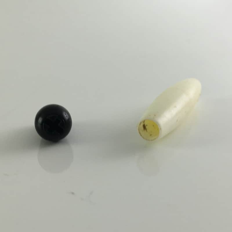 Lot of 2 Vintage Style Genuine Fender Tips For Strat Bar + Switch Aged Relic USA image 1