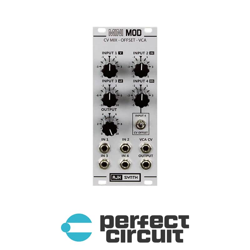 AJH Synth MiniMod CV Mixer + Offset + VCA (Silver) image 1