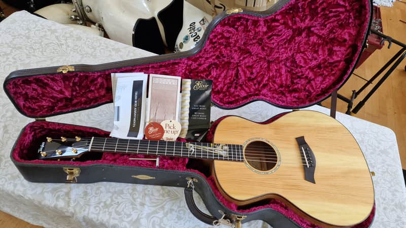 Taylor Pallet Master Built Custom Shop NAMM Acoustic Guitar Breedlove Forklift Inlay image 1