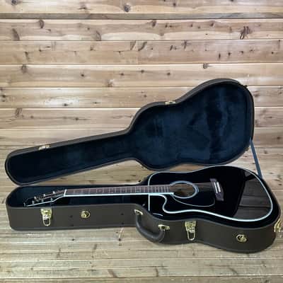 Takamine EF341DX Left Handed Acoustic Guitar - Black image 7