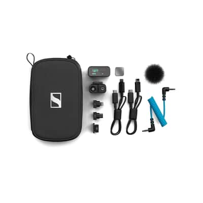 Sennheiser Pro Audio Profile Wireless 1-Channel All-in-One 2.4 GHz Clip-On & Handheld Microphone System | Includes Receiver, Clip-On Microphone Transmitter, Mounting Accessories, and Carrying Pouch image 4