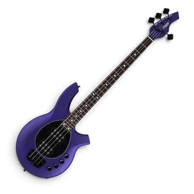 Sterling by Music Man Bongo 4-String Bass Guitar, Firemist Purple Satin image 2