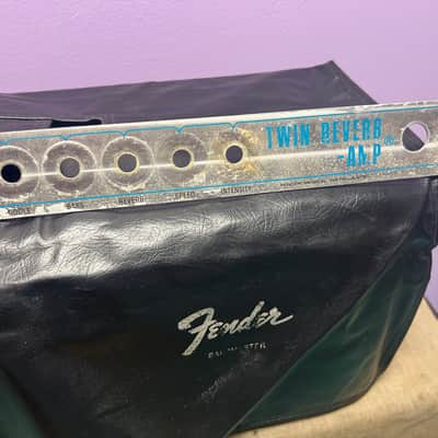 Fender Twin Reverb Face Plate 1970’s - Silver Face image 2
