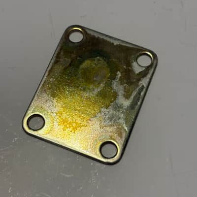Series 10 Les Paul copy Sunburst Flame maple top Aged gold neck plate w screws Vintage 90s image 4