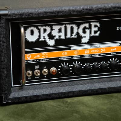 Orange Duak Dark 50 2-Channel Valve Amplifier Head Black Pre-Owned image 2