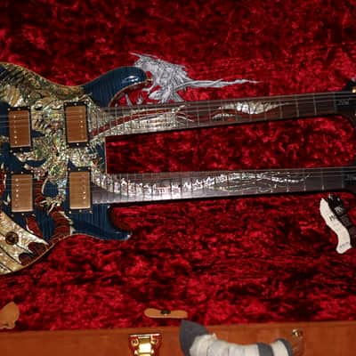 PRS Paul Reed Smith 20th Anniversary Dragon Doubleneck Whale Blue image 20