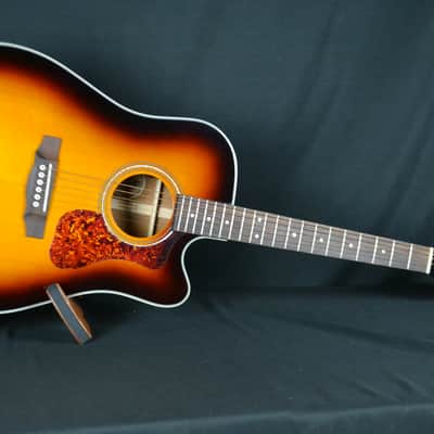 Guild D-140CE Acoustic/Electric Dreadnought with Guild Soft Case - Antique Burst image 5