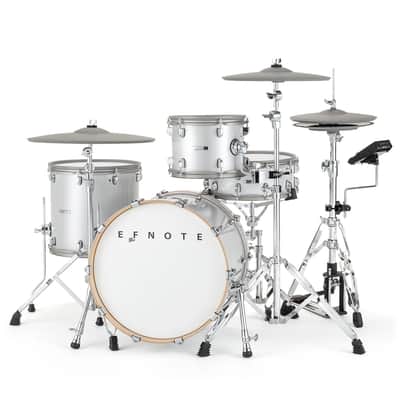 EFNOTE 7 Electronic Drum Set - White Sparkle DRUM ESSENTIALS BUNDLE image 2