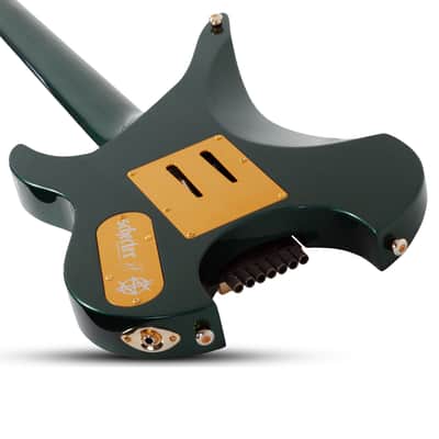 Schecter Synyster Gates Custom-7 TR Signature Headless - Oak Green Metallic image 13