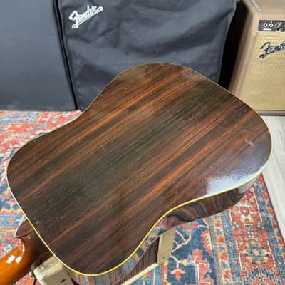 *Video* Yamaki Custom Folk No 125 Dreadnought w/Vintage Hard Shell Case. - 1970's image 17
