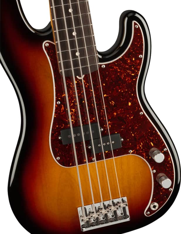 Fender American Professional II Precision Bass V 5-String Bass, Rosewood Fingerboard, 3-Color Sunburst w/ Deluxe Molded Case image 1