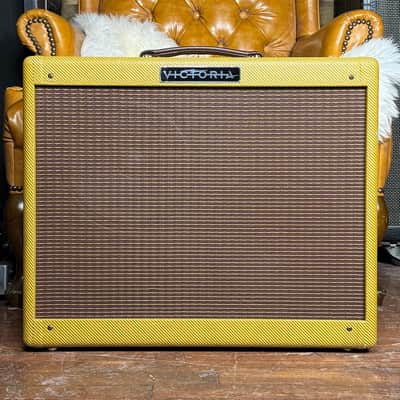 Victoria 35210-T Tweed Super Amp 2x10 Tube Combo Amplifier W/ Factory Reverb! image 1