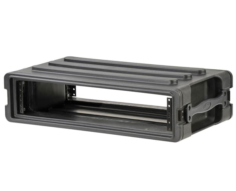 SKB 1SKB-R2S 2U Shallow Roto-Molded Rack Case with Steel Rails image 1