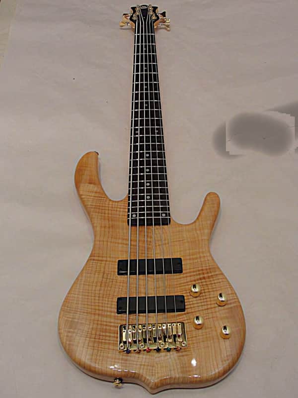 Ken Smith Design KSDB6 Barn Burner Deluxe 6 String Electric Bass Guitar 2015 Natural image 1