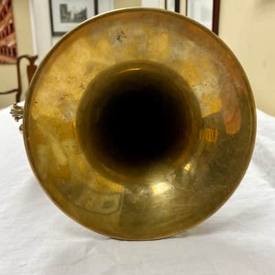 Weyman 'Keystone State' Brass G-D Tenor Bugle, c- Early 1900's image 3