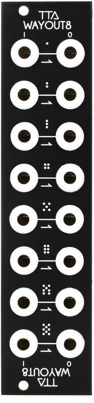 Tiptop Audio WayOut8 Eurorack Patchbay Module - Black image 1