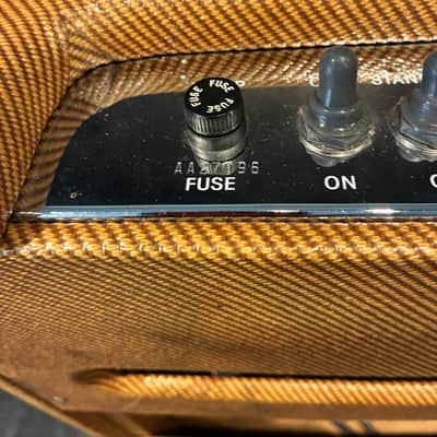 FENDER '59 BASSMAN - HANDWIRED by GEORGE ALESSANDRO - CUSTOM BUILT RELIC'D TWEED CABINET by ARMADILLO AMP WORKS image 7