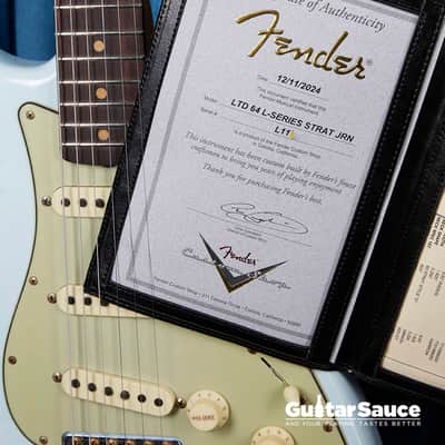 Fender Custom Shop 64 L-Series Stratocaster Journeyman Relic Faded Namm Limited Edition Custom Built 2024 - Sonic Blue (Cod.1884NG) image 12