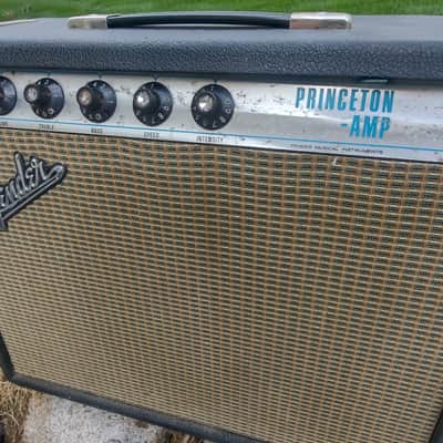 1969 Fender Princeton 12-Watt 1x10" Guitar Amp - 1969 - Silverface image 4
