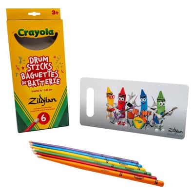 Zildjian x Crayola Kids Drumsticks & Pad image 2