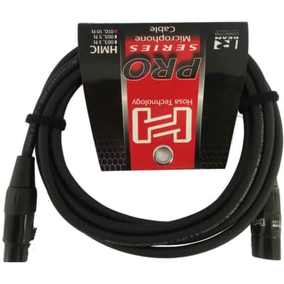 4 Pack Hosa Pro Microphone Cable, Neutrik REAN Connectors REAN XLR3F to XLR3M, HMIC-010 (10 Feet) image 2