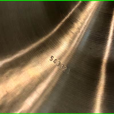 Paiste Formula 602 Seven Sound Set 7 20" Deep Ride from 1975 2353g (Who is E.C.??) image 6