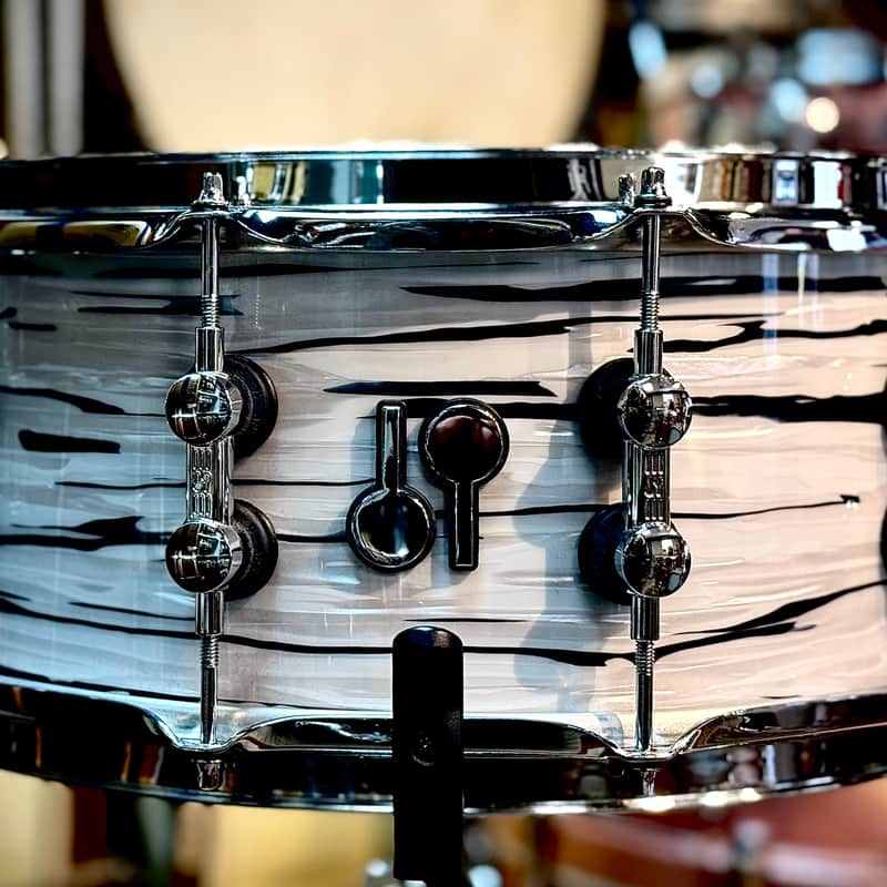 2020s Sonor 14×6.5 SQ2 Vintage Maple Snare Drum White Oyster P…