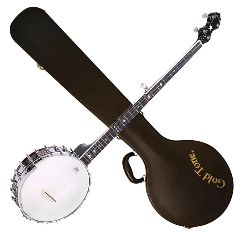 Gold Tone OT-800LN Old Time Long Neck Tuba-Phone Openback Banjo with Hardshell Case image 1