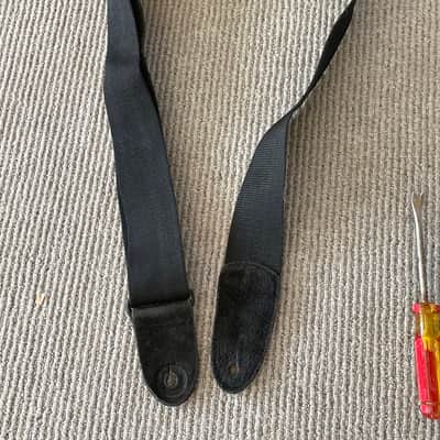 Fender Custom Leather/Poly 2" Guitar Strap 2000 - black image 9
