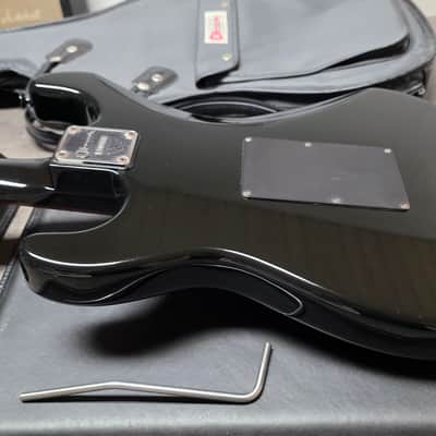 1986 Charvel Model 3 Limited Edition NAMM Black Japanese Ash Body with Color-Matched Painted Neck MIJ Japan Special Edition for 1987 by Charvel-Jackson Pre-Fender era Vintage 80s 1980's Super Strat HSS Guitar USA Kahler American Jackson Pickups image 23