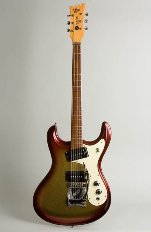 Mosrite Ventures Mark I Solid Body Electric Guitar (1965), ser. #1973, original brown alligator hard shell case. image 1