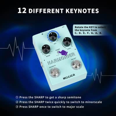Mooer MVP2 HARMONIER Vocal Effects Processor Guitar Voice Pedal  (Price includes the import duty for US buyer) image 3