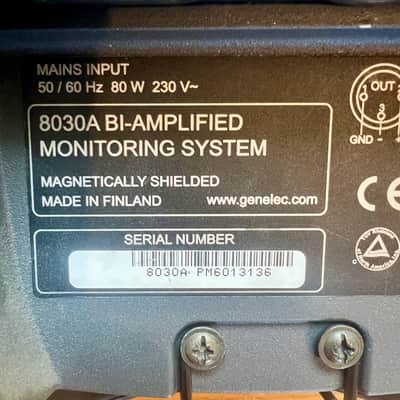 Genelec 8030A 5" Powered Nearfield Studio Monitor (Pair) – Consecutive Serial Numbers – Warranty image 9