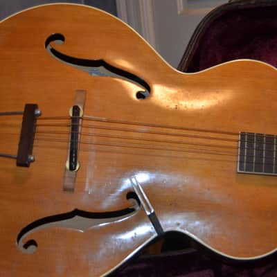 Epiphone Blackstone archtop acoustic 1940's Natural, project guitar. image 3