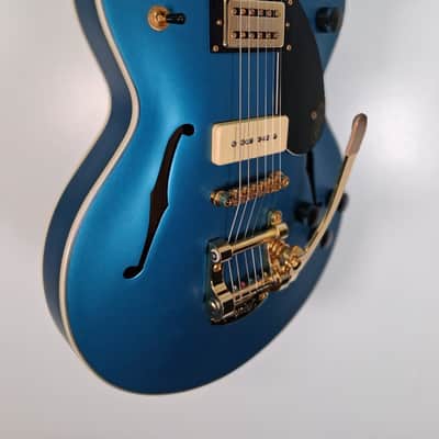 Gretsch G2655TG-P90 Limited Edition Streamliner Center Block Jr. with Bigsby 2018 - Present - Riviera Blue Satin image 5