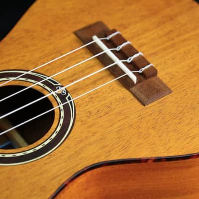 Puka Model PK-PEC Peace Rosette Natural Satin Finish Concert Size Ukulele image 4