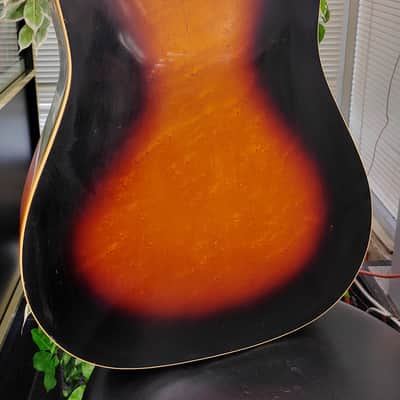 Framus Texan 5/196 Acoustic Guitar - Sunburst West Germany - Vintage 1969 Model image 15