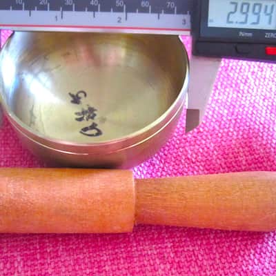Japanese Rin Singing Bowl Cup Chime with Striker - Vintage image 4