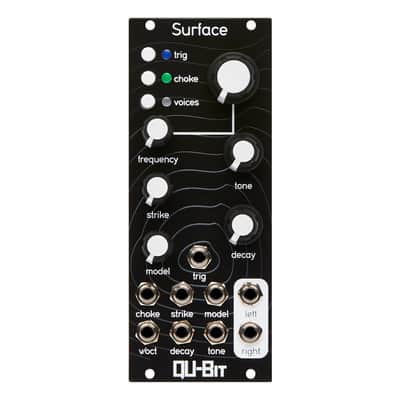 Qu-Bit Electronix Surface Eurorack Phyiscal Modelling Oscillator Module (Black) image 1